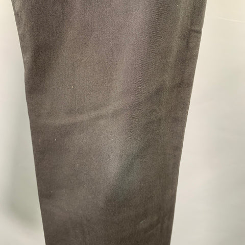 ERMENEGILDO ZEGNA Size 32 Black Cotton Blend Straight Jeans