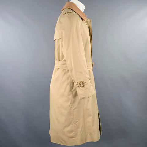 BURBERRYS Size M Beige Wool Cashmere Trench Coat