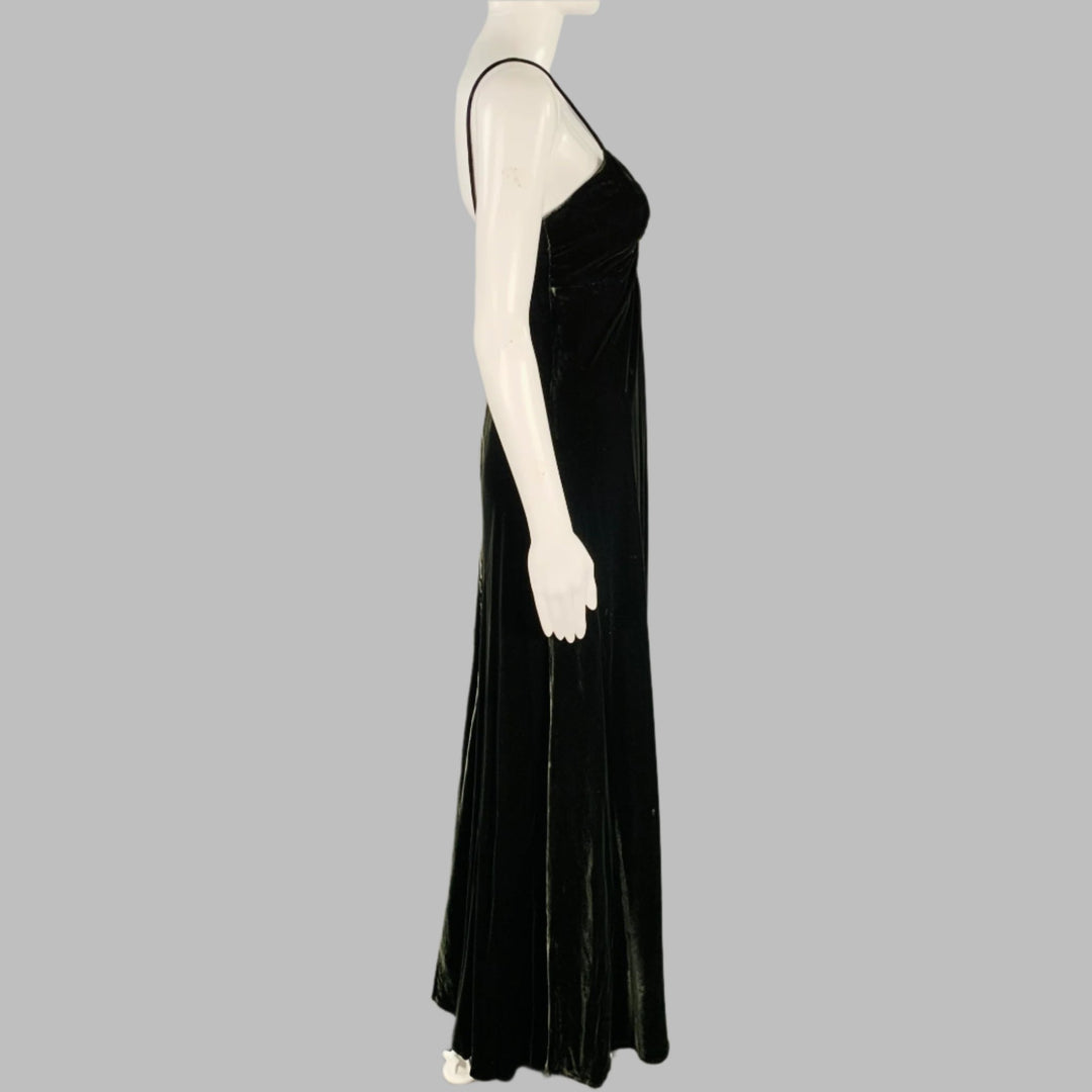 RALPH LAUREN Size 2 Green Velvet Slip Long Dress – Sui Generis Designer  Consignment