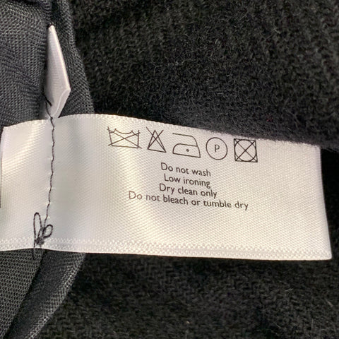 UNIFORMS FOR THE DEDICATED Size 32 Black Twill Wool Blend Pleated Casual Pants