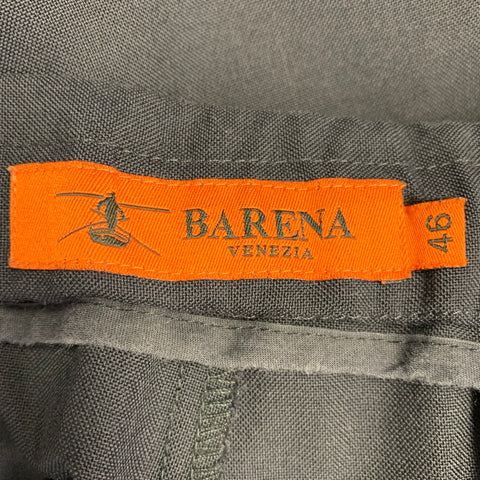 BARENA Size 30 Navy Wool Cotton Drawstring Casual Pants