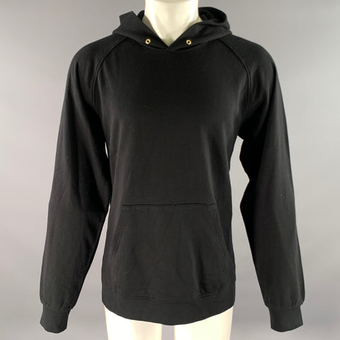 VISVIM Size XL Black Wash Cotton Hoodie Sweatshirt