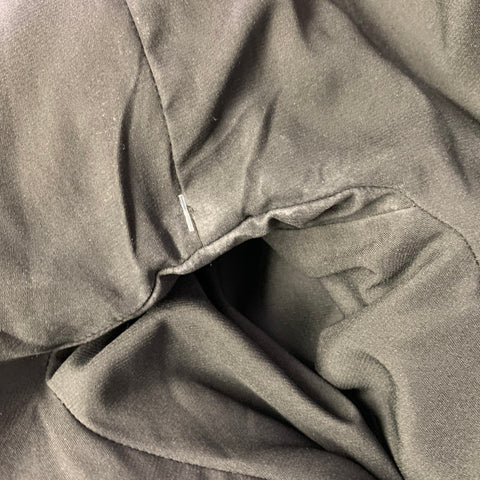 HELMUT LANG Size M Black Dark Green Polyester Blend Lambskin Jacket