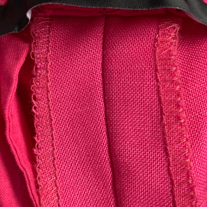 VERSACE Size M Pink Fuchsia Virgin Wool Mohair Pleated Tapered Casual Pants