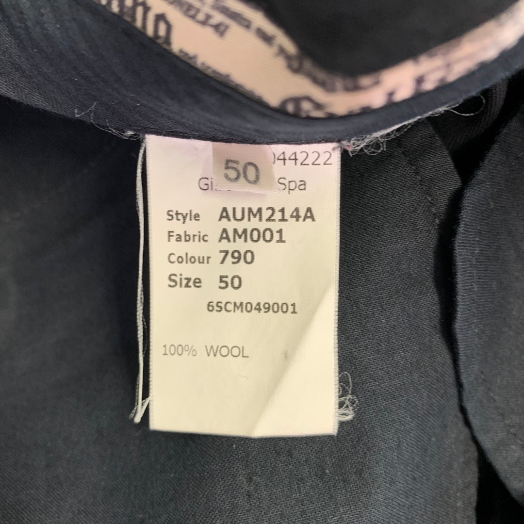 JOHN GALLIANO Size 34 Black Wool Button Fly Dress Pants