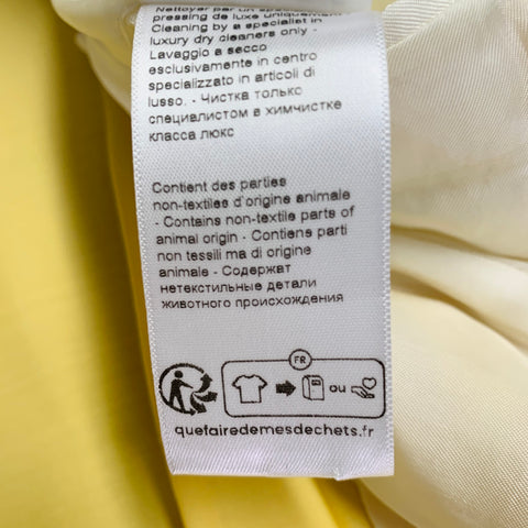 LANVIN Size 42 Yellow Wool Silk Notch Lapel Sport Coat