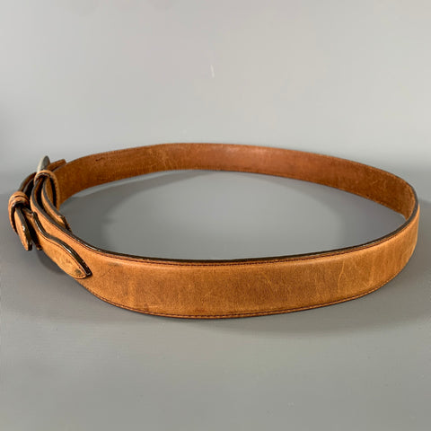 SILVER CREEK Size 38 Tan Leather Belt