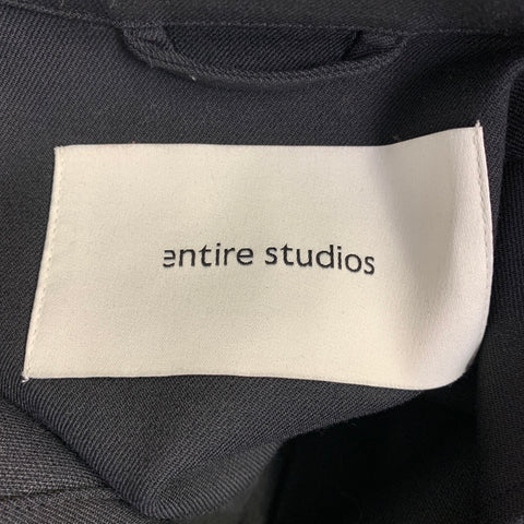 ENTIRE STUDIOS Taille M Mélange de polyester noir Chemise à manches longues oversize à une poche