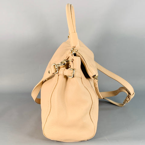 KATE SPADE Beige Pebble Grain Leather Crossbody Handbag