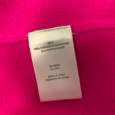TIBI Size XS Pink Cashmere Knitted Turtleneck Sweater