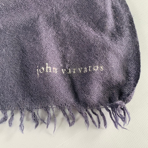 JOHN VARVATOS Navy Cashmere Scarf