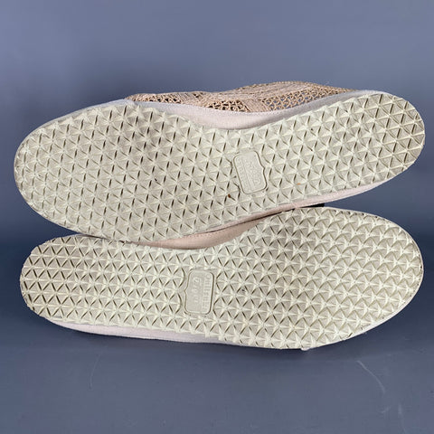 ONITSUKA TIGER Size 11 Mexico 66 Sabot Beige Cream Woven Jute Clog Sandals