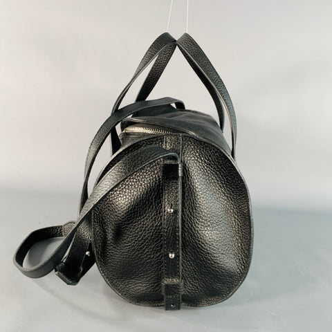 BOTKIER Black Pebble Grain Cowhide Leather Crossbody Handbag