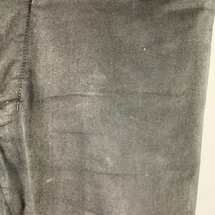 DRKSHDW Size 32 Torrence Cut Black Cotton Blend Button Fly Jeans