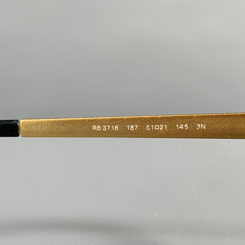 RAY-BAN Black Gold -Clubmaster Classic- Sunglasses