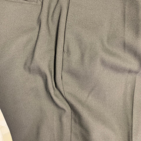 THE KOOPLES Size 38 Black Wool Blend Flat Front Tapered Dress Pants