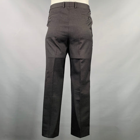 GUCCI Size 34 Charcoal Grey Wool Blend Zip Fly Dress Pants