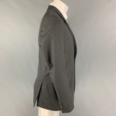 CALVIN KLEIN COLLECTION Taille 40 Manteau de sport en laine gris foncé