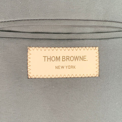 THOM BROWNE Size M Navy Twill Shirt Jacket