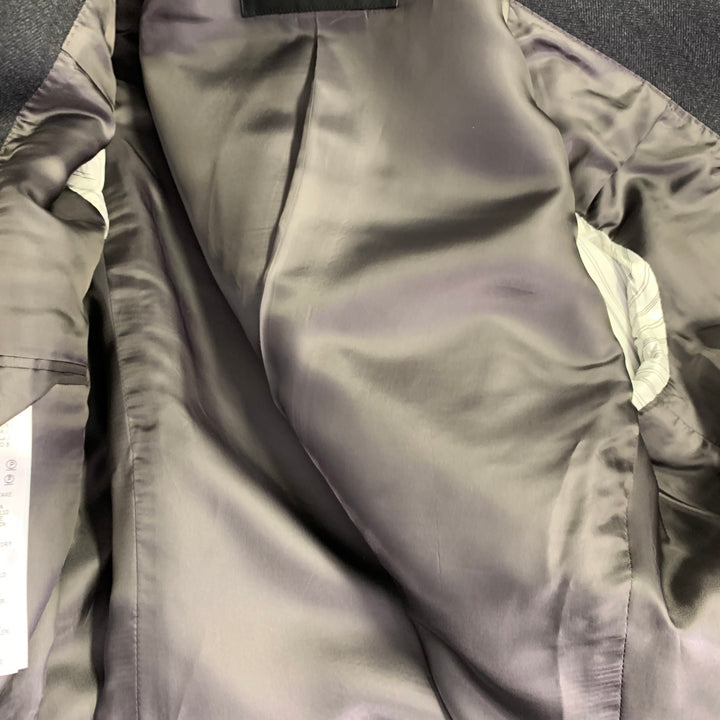 ALEXANDER MCQUEEN Size 44 Black Wool Cashmere Sport Coat