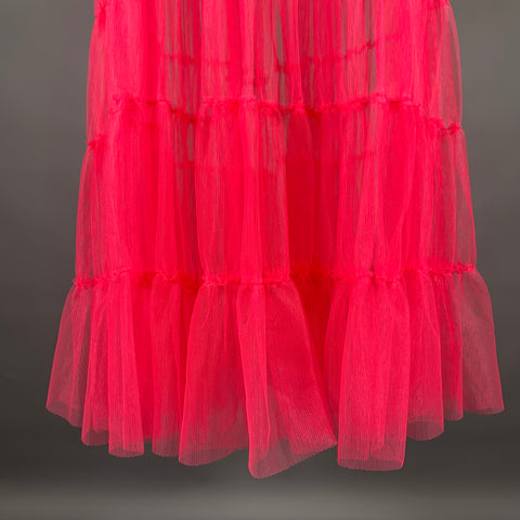 ALICE + OLIVIA Size XS Pink Triacetate Blend Mesh Peak Lapel Coat