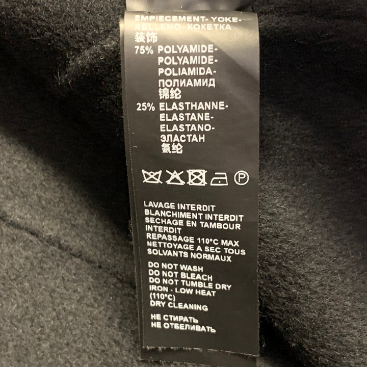 THE KOOPLES Size S Red Black Yellow Wool Blend Plaid Notch Lapel Coat