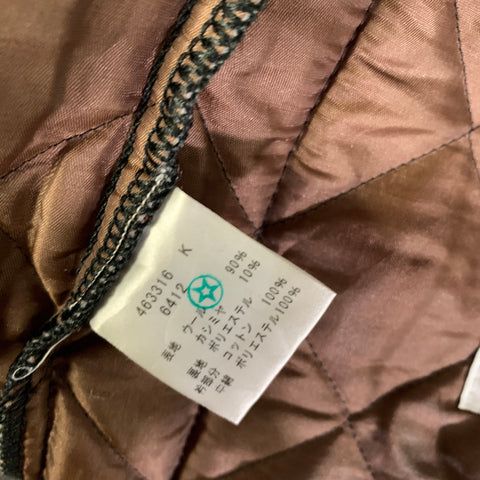 MACKINTOSH x PAUL SMITH Size XL Brown Quilted Wool & Cashmere Chore Jacket