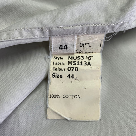 MARC JACOBS Size 44 Grey Light Blue Cotton Short Sleeve Shirt