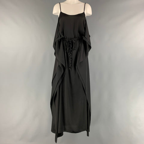 MAX AZRIA Size XS Black Belted Long Gown