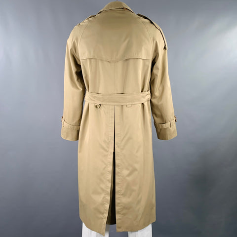 BURBERRYS Size S Tan Cotton Polyester Trenchcoat