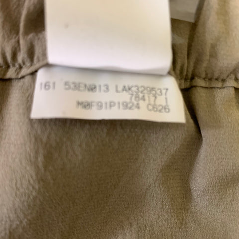 BRUNELLO CUCINELLI Size 6 Olive Gold Cotton Pleated Cargo Casual Pants
