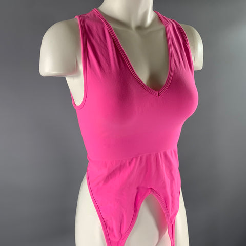 HELMUT LANG Size XS Pink Nylon Spandex Bralette Top