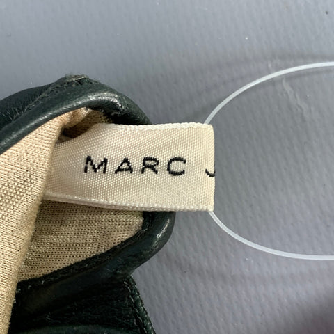 MARC JACOBS Size M Forest Green Leather Gloves