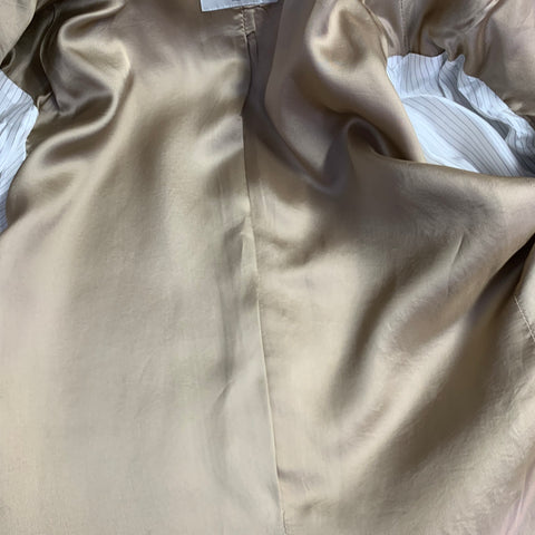 DRIES VAN NOTEN Veste de sport texturée en mélange de viscose, taille 38, couleur camel