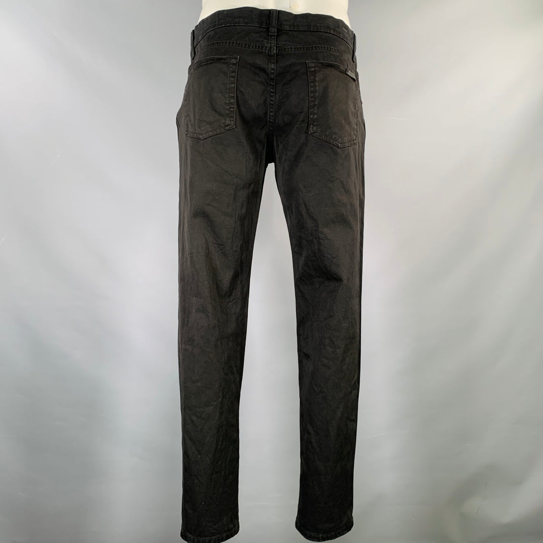 DOLCE & GABBANA Size 36 Black Cotton Blend Jean Cut Casual Pants