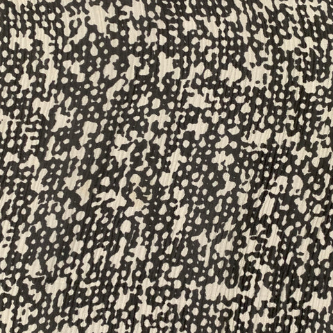 Écharpe châle à motifs abstraits gris et noirs VINTAGE