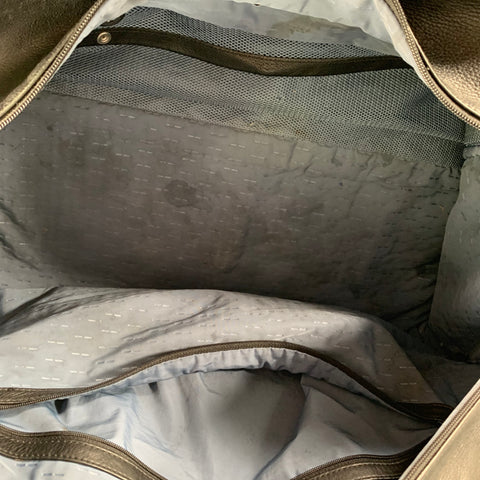 Sac de voyage en cuir noir TUMI