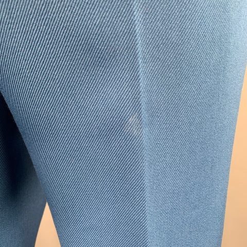 CALVIN KLEIN 205W39NYC Size L Blue Orange Stripe Wool Flat Front Dress Pants