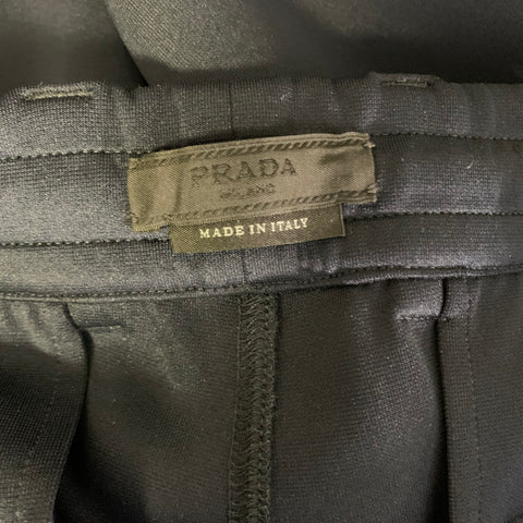 PRADA Size XL Navy Polyester Elastane Elastic Waistband Casual Pants