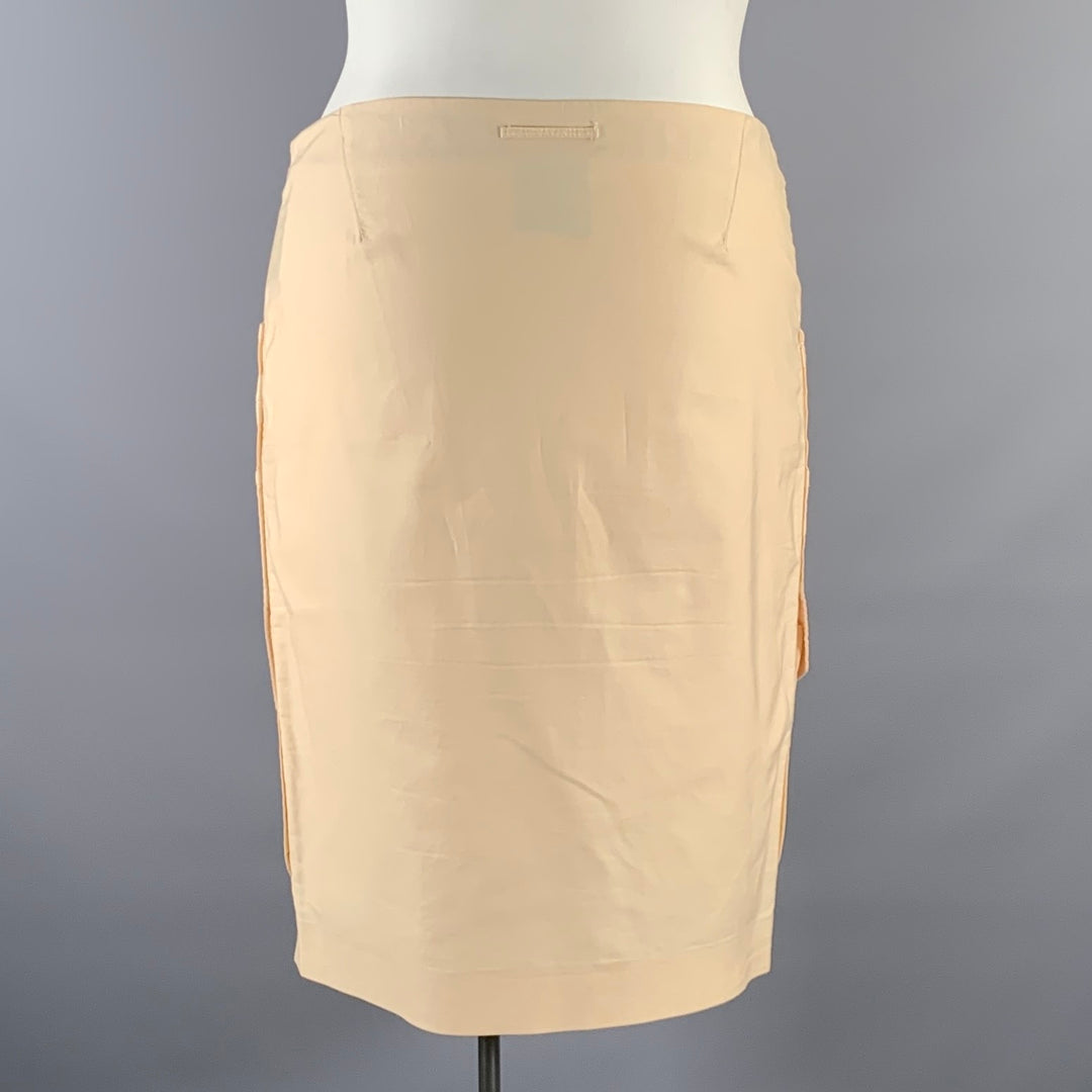 JEAN PAUL GAULTIER Size L Khaki Cotton Cargo Knee-Length Skirt