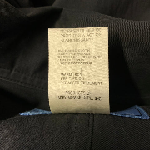 ISSEY MIYAKE Size M Grey Cotton & Nylon Trench Coat