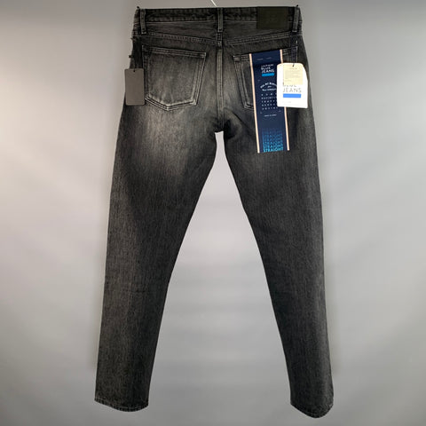 JAPAN BLUE Size 31 Black Light Grey JBAG1314 Faded Tapered Jeans