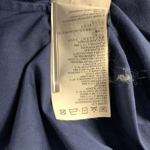MAISON MARGIELA Size M Navy Cotton Button Down Long Sleeve Shirt