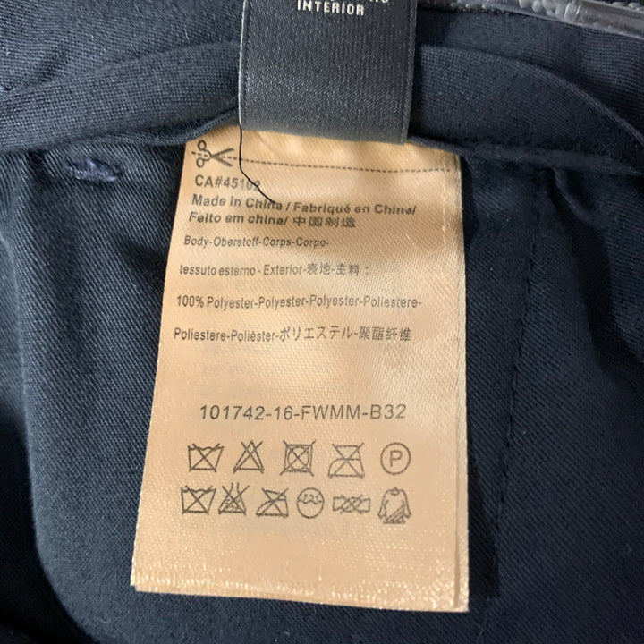 SCOTCH AND SODA Chest Size 38 Navy Velvet Polyester Peak Lapel Suit