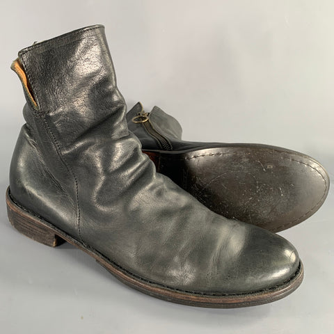 FIORENTINI + BAKER Size 9 -Eternity Elf- Black Leather Side Zipper Boots