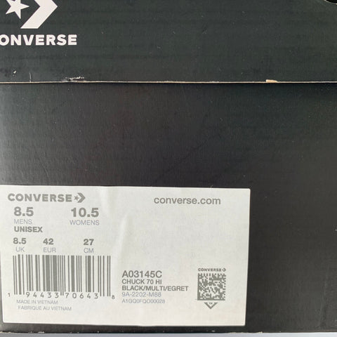 SKY HIGH FARM Size 8.5 Black Multi-Color Cartoon Canvas High Top Sneakers