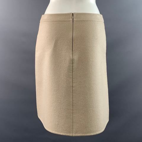 PRADA Size 4 Cream Mini Skirt