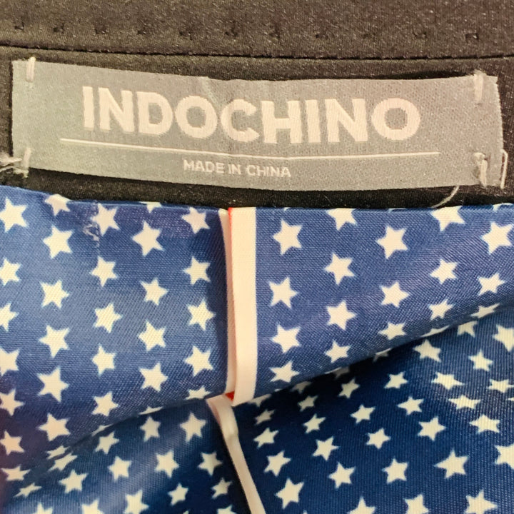 INDOCHINO Size M Black Wool Notch Lapel Tuxedo