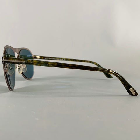 TOM FORD Bradburry Silver Metal Sunglasses