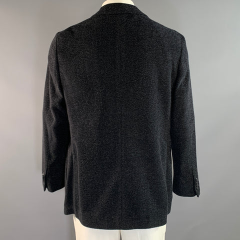 GIORGIO ARMANI FW2018 Navy Grey Wool Blend Notch Lapel Sport Coat